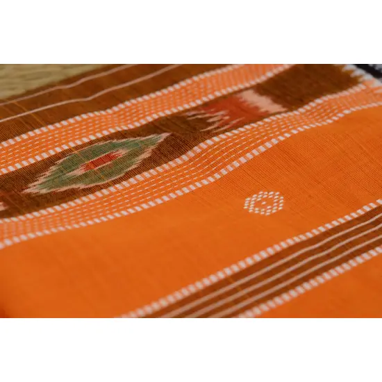 Cotton weaves ~ Ikat Saree { Haldi - 3 }