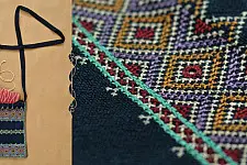 Tanka * टाँका ~ Embroidered Tablet Sling bag ❁ 6 ❁ - B