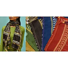Megh ♠ Chanderi Stoles ♠ C