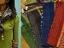 Megh ♠ Chanderi Stoles ♠ H