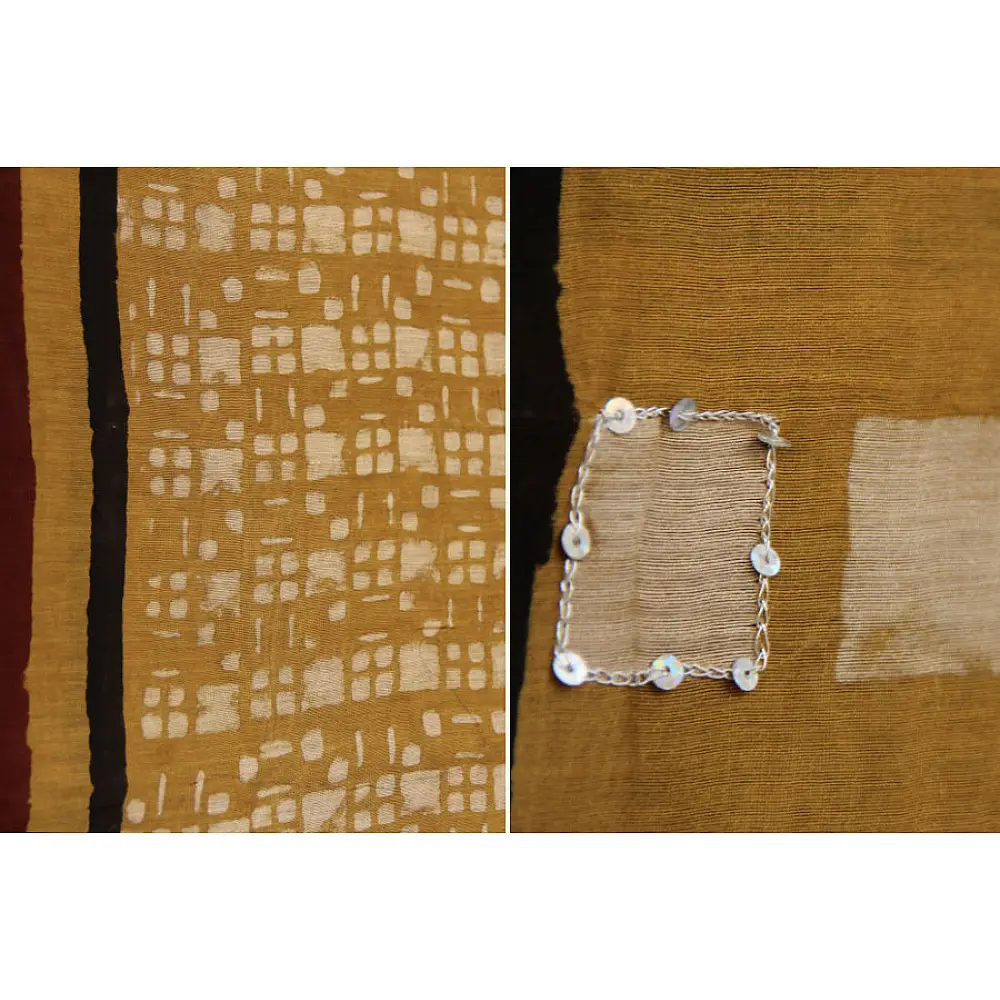 A Few Withered Branches ~ Chanderi Stoles ~ 42