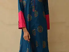 Sanganeri Block Printed Kurta ♠ 3 Sanganeri Block Printed Kurta ♠ 3