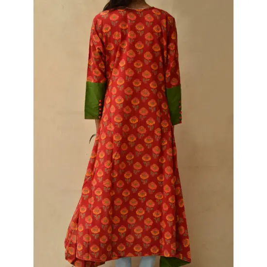 Sanganeri Block Printed Kurta ♠ 7