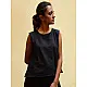 shop cotton black top