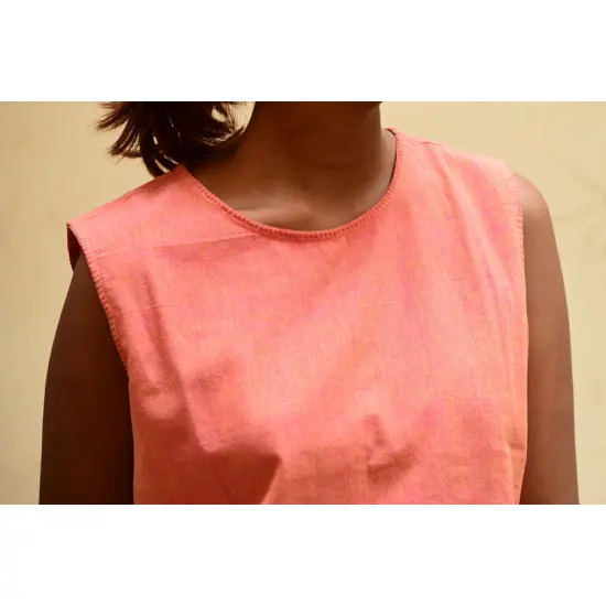 peach color cotton top