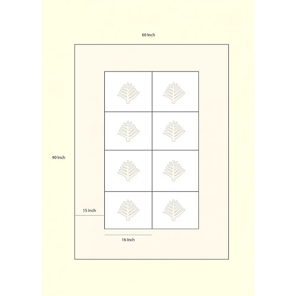 Applique Single Bed Sheet ~ 5 ( 60 X 90 inch)
