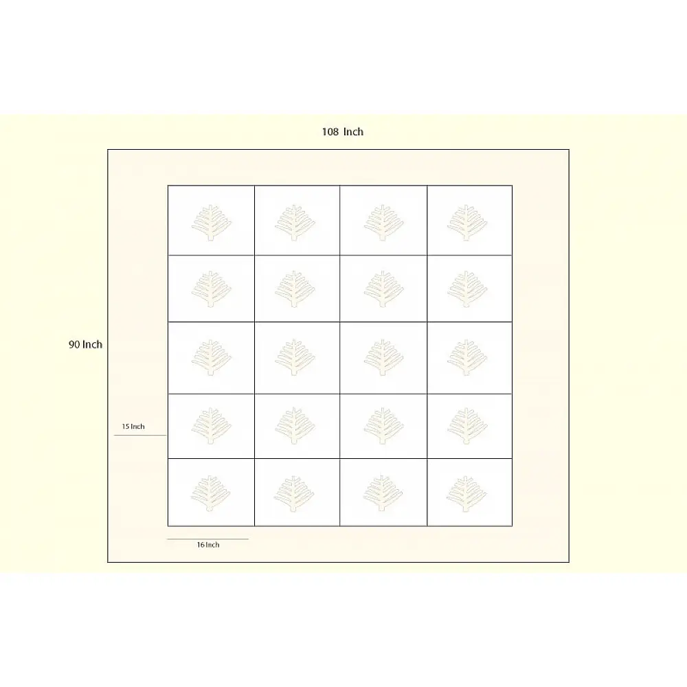 Applique Double Bed Sheet 4 ( 90 X 108 inch)