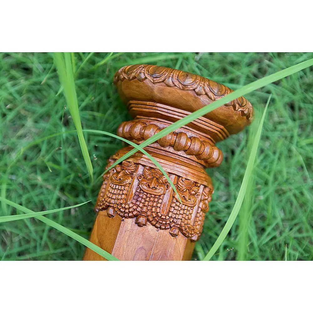 Karu ☘ Temple Pillar Lights { Wood } ☘ 6