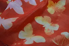मलंग ☙ Chanderi Silk Clamp dyed Dupatta { तितली } ☙