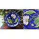 Atasi ⚘ Blue Pottery Blue Lotus Floral Plate ⚘ H