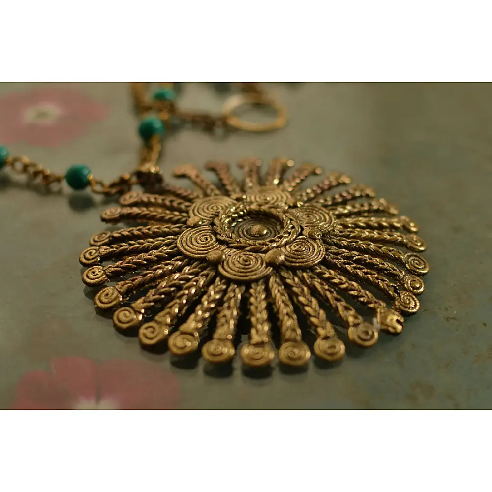 प्रभा ✺ Brass Necklace { 9 }