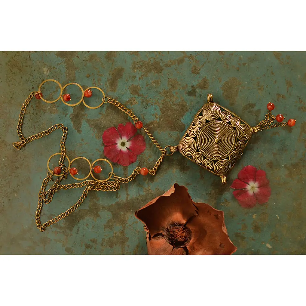 प्रभा ✺ Brass Necklace { 4 }