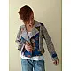Expressway ❆ Biker Jacket - Handloom & Kalamkari (Blue) ~ 13