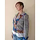 Expressway ❆ Biker Jacket - Handloom & Kalamkari (Blue) ~ 13