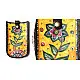 उपवन ~ Leather * Hand Painted { Mobile Pouch-Ek Phool } - 2