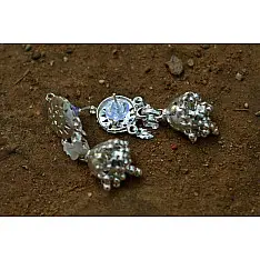 Silver Jewelry ~ Phool jhumkis