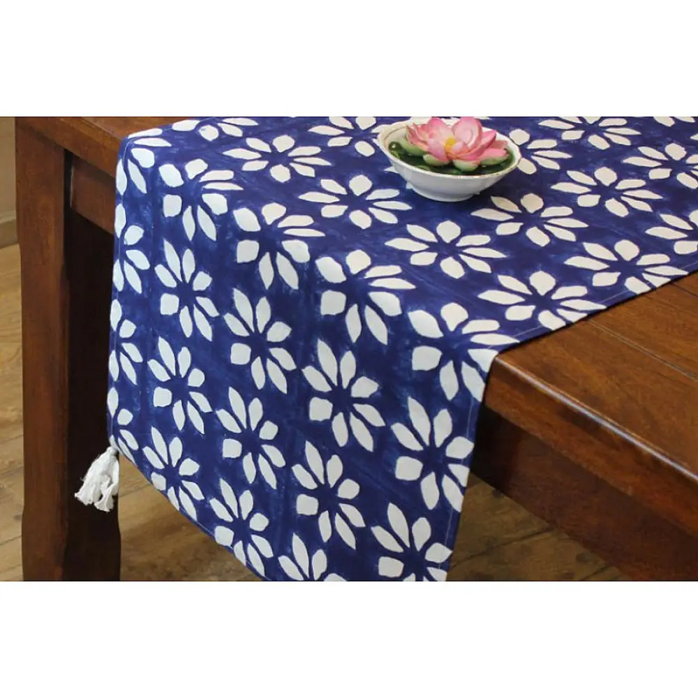 Hand Block Printed . Cotton Table Runner ✥ 20