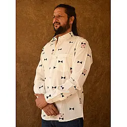 रंगरेज / Rangrez ❂ Block Printed . Fine Cotton Shirt ❂ 5
