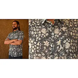 रंगरेज / Rangrez ❂ Block Printed . Fine Cotton Shirt ❂ 7