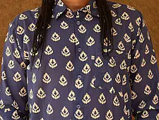 रंगरेज / Rangrez ❂ Block Printed . Fine Cotton Shirt ❂ 10