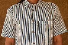 रंगरेज / Rangrez ❂ Block Printed . Fine Cotton Shirt ❂ 14