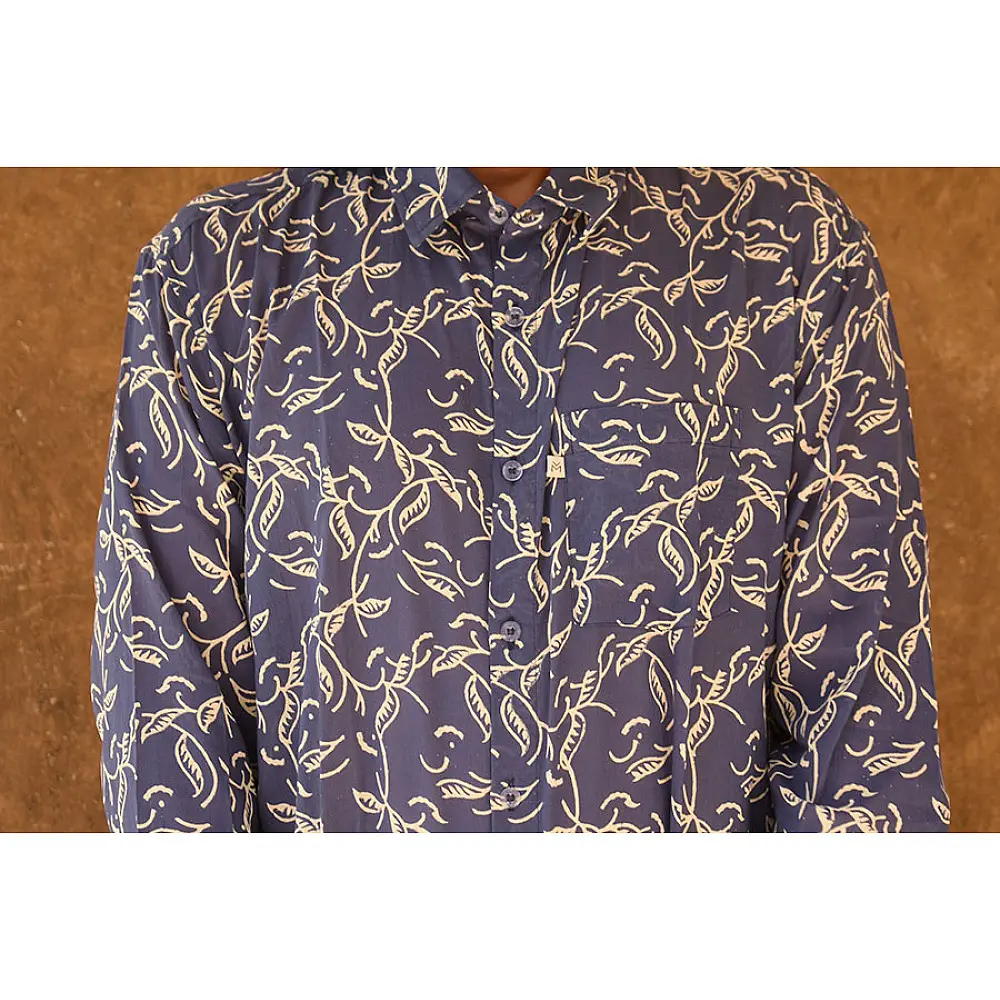 रंगरेज / Rangrez ❂ Block Printed . Fine Cotton Shirt ❂ 27