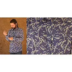 रंगरेज / Rangrez ❂ Block Printed . Fine Cotton Shirt ❂ 27