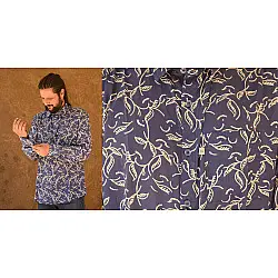 रंगरेज / Rangrez ❂ Block Printed . Fine Cotton Shirt ❂ 27
