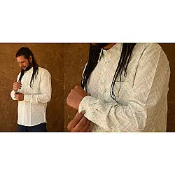 रंगरेज / Rangrez ❂ Block Printed . Fine Cotton Shirt ❂ 1