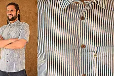 रंगरेज / Rangrez ❂ Block Printed . Fine Cotton Shirt ❂ 14
