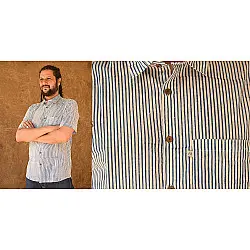 रंगरेज / Rangrez ❂ Block Printed . Fine Cotton Shirt ❂ 14