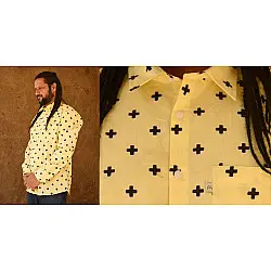 रंगरेज / Rangrez ❂ Block Printed . Fine Cotton Shirt ❂ 17