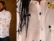 रंगरेज / Rangrez ❂ Block Printed . Fine Cotton Shirt ❂ 6
