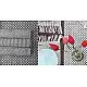 Pomegranate ◐ Cotton Table Mats & Runner { Set- 6 Mats & 1 Runner } ◐ 18
