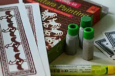 Potli ~ D.I.Y Kit  (Chittara painting from Karnataka)