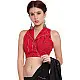 खेस ✥ Red khesh overlap blouse with jacket collar ✥ 4