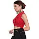 खेस ✥ Red khesh overlap blouse with jacket collar ✥ 4