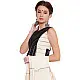 खेस ✥ Black and white panel sleeveless blouse ✥ 5