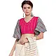 खेस ✥ Pink khesh blouse with grey khesh umbrella sleeves ✥ 8