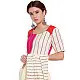 खेस ✥ Three panel blouse in white, pink and orange khesh ✥ 9