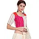 खेस ✥ Three panel blouse in white, pink and orange khesh ✥ 9