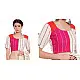 खेस ✥ Three panel blouse in white, pink and orange khesh ✥ 9