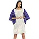 खेस ✥ White khesh bandhani sleeves ✥ d