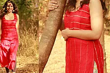 खेस ✥ Red khesh long tunic ✥ j