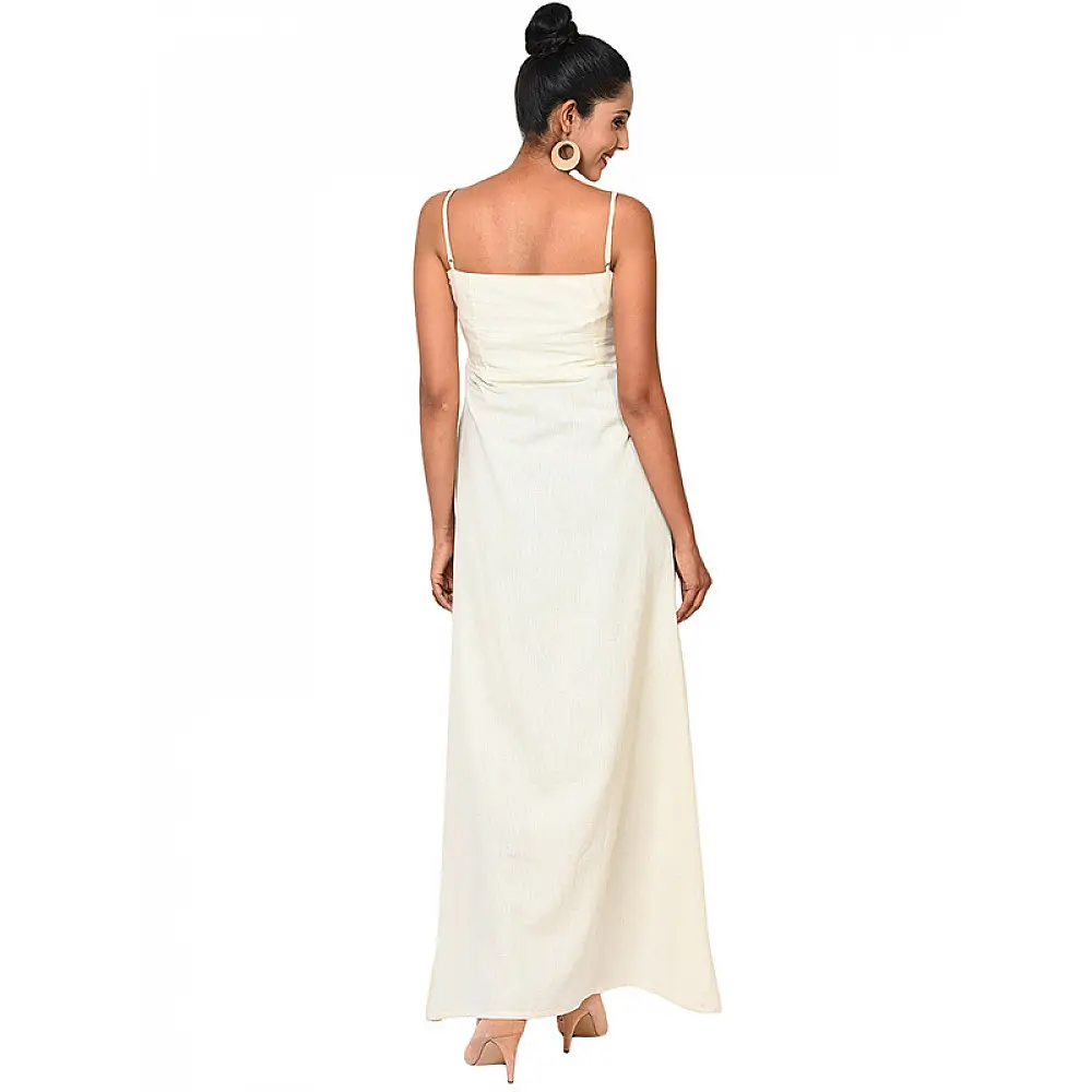 बिंदी ⚫ Maxi spaghetti dress with bindi waist band ⚫ 12