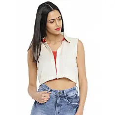 Bindi . बिंदी ⚫ Crop jacket with bindi patch ⚫ 6