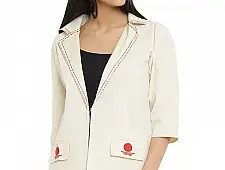 Bindi . बिंदी ⚫ Blazer with bindi patch ⚫ 7