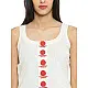 बिंदी ⚫ Sleeveless top with bindi embroidered box pleat ⚫ 5