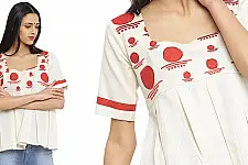 Bindi . बिंदी ⚫ Bindi embroidered yoke box pleat top ⚫ 4