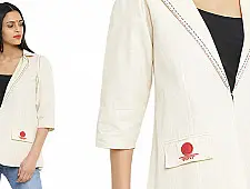 Bindi . बिंदी ⚫ Blazer with bindi patch ⚫ 7